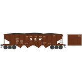 Bowser 38098 - N Scale 	PRR Class H21a 4-Bay Hopper - Ready to Run -- Norfolk & Western 173690 (Class H21a, Blt. 2-15, Boxcar Red, Block N&W)